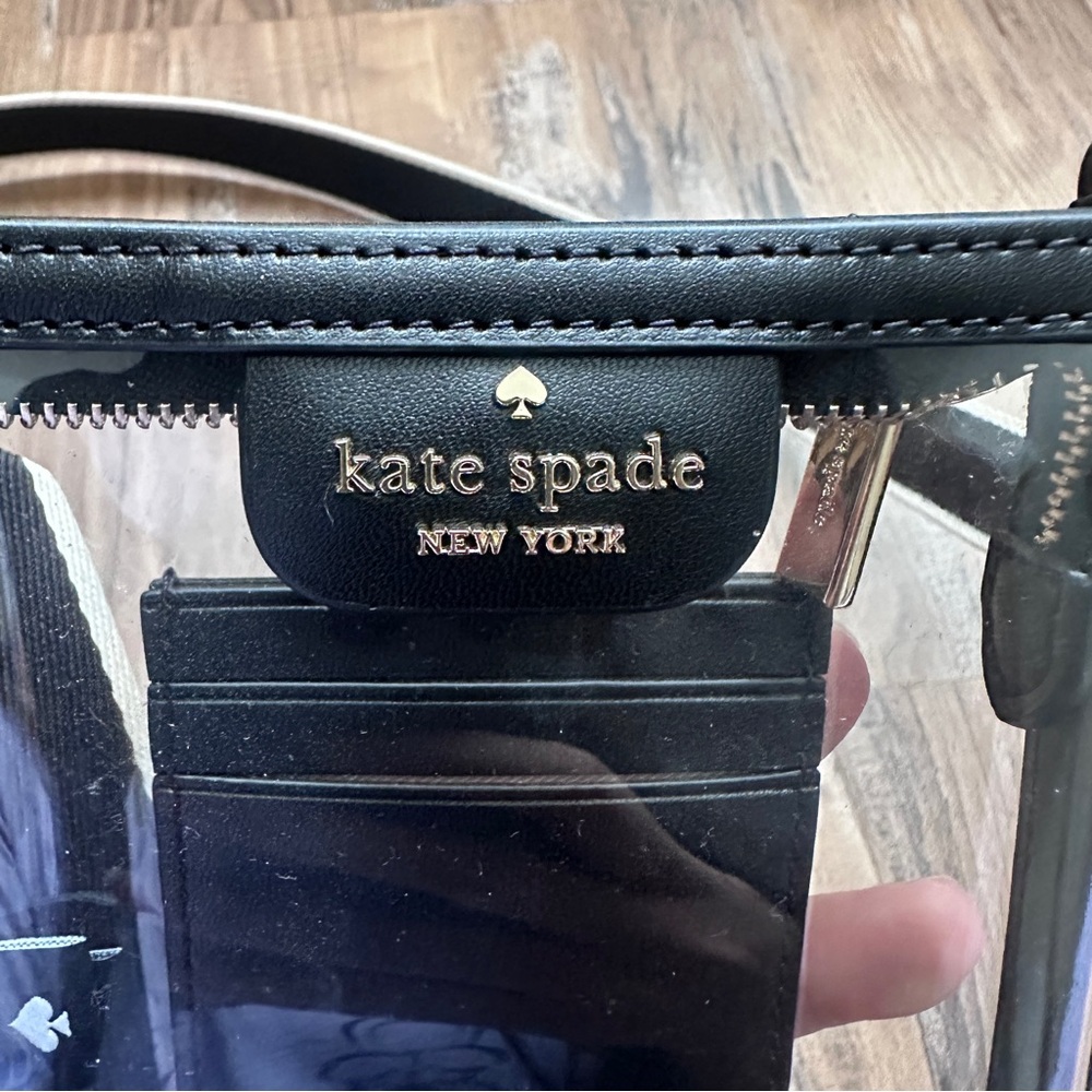 Kate Spade Transparent Crossbody with Black Trim - Picture 3 of 6